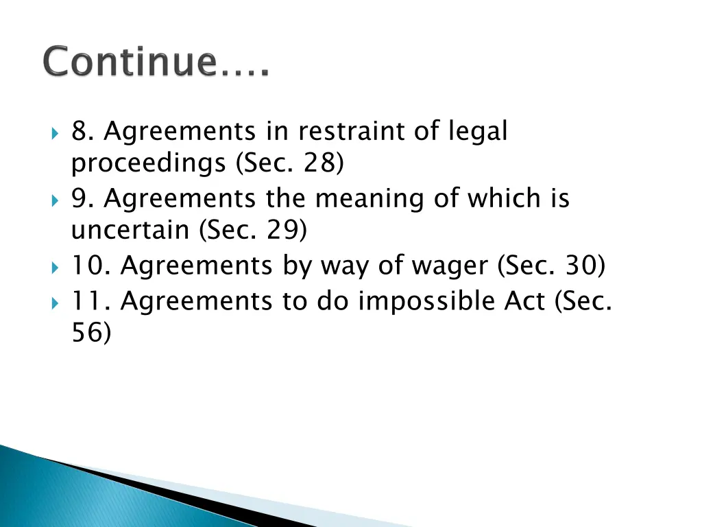 8 agreements in restraint of legal proceedings