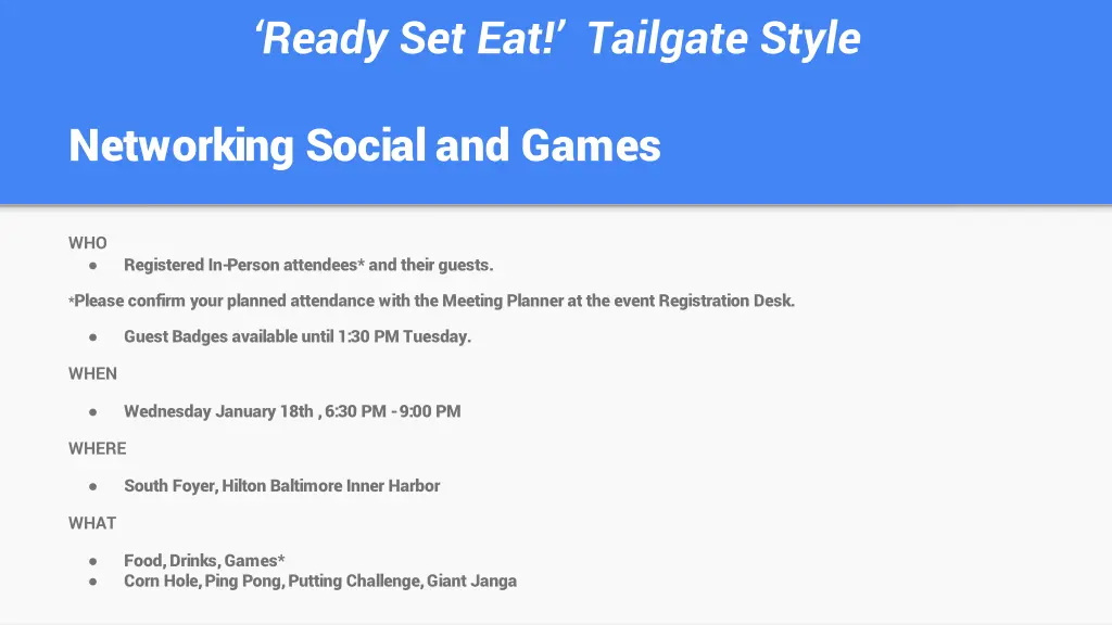 ready set eat tailgate style