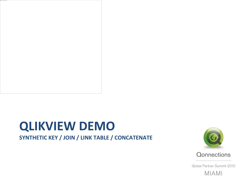 qlikview demo synthetic key join link table