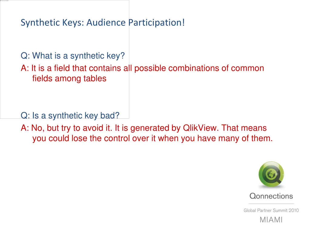 synthetic keys audience participation