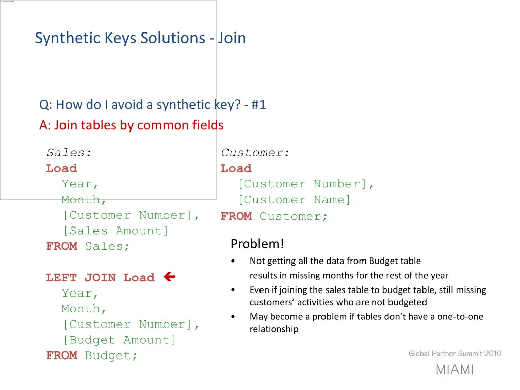 synthetic keys solutions join