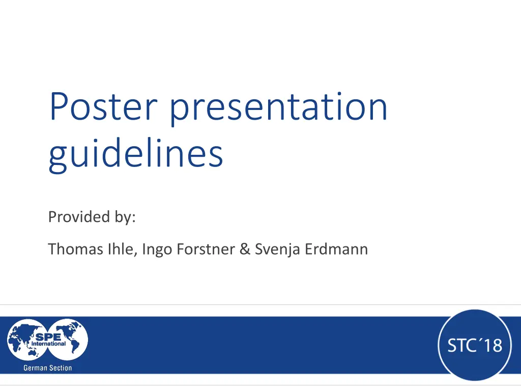 poster presentation guidelines