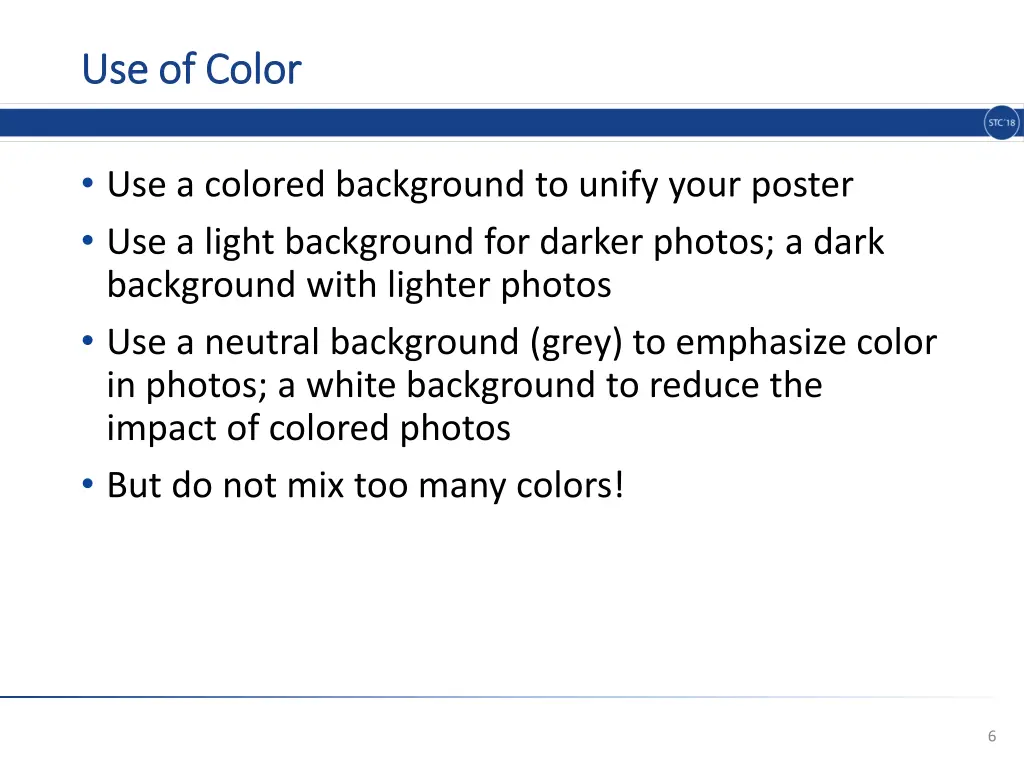 use use of of color