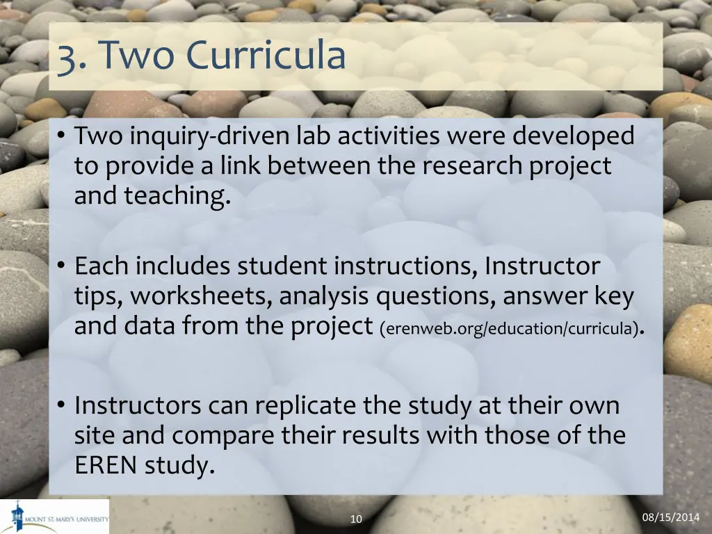 3 two curricula