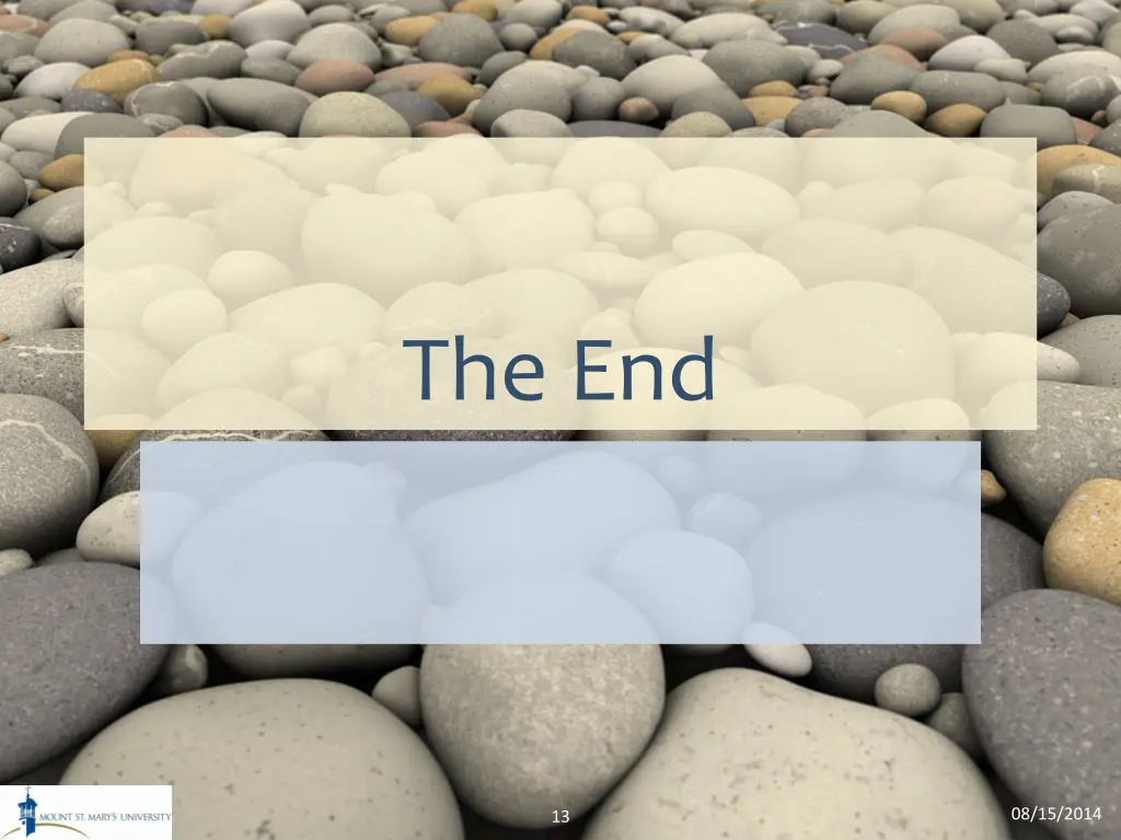 the end