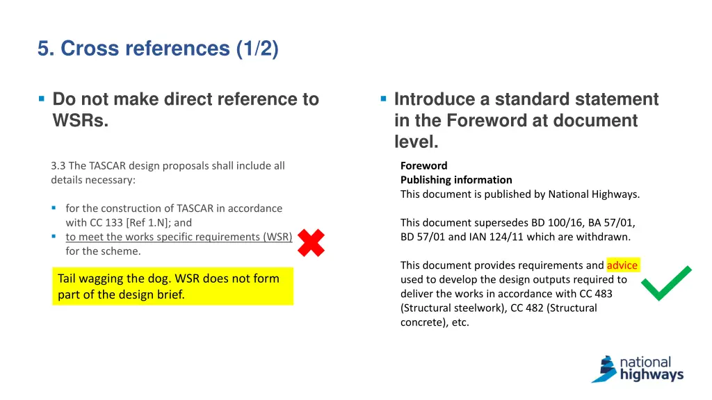 5 cross references 1 2