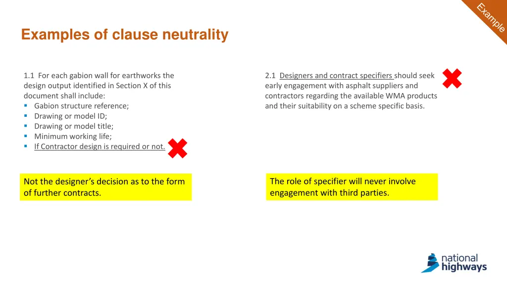 examples of clause neutrality
