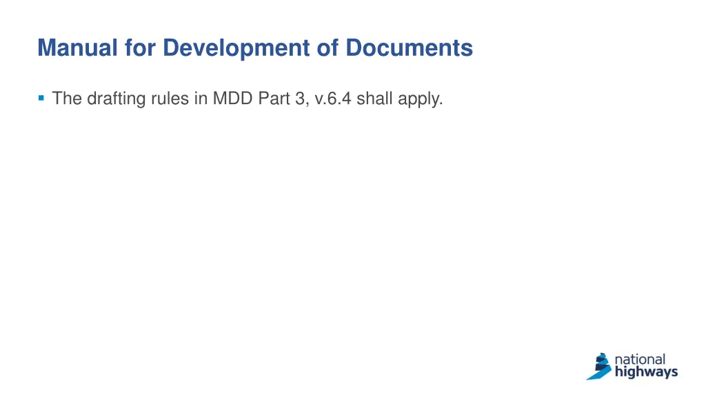 manual for development of documents