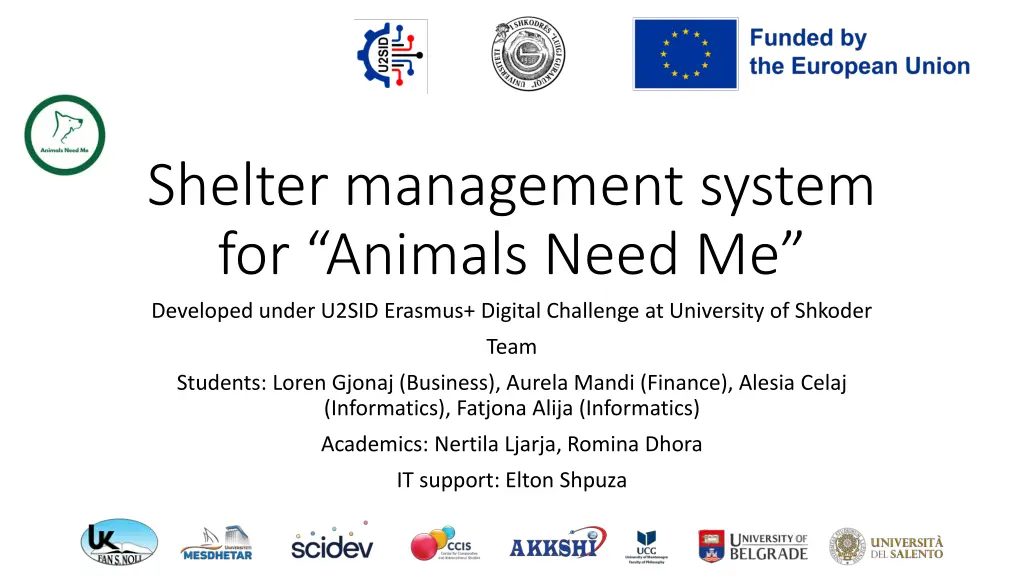 shelter management system for animals need