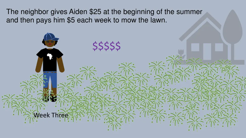 the neighbor gives aiden 25 at the beginning 7
