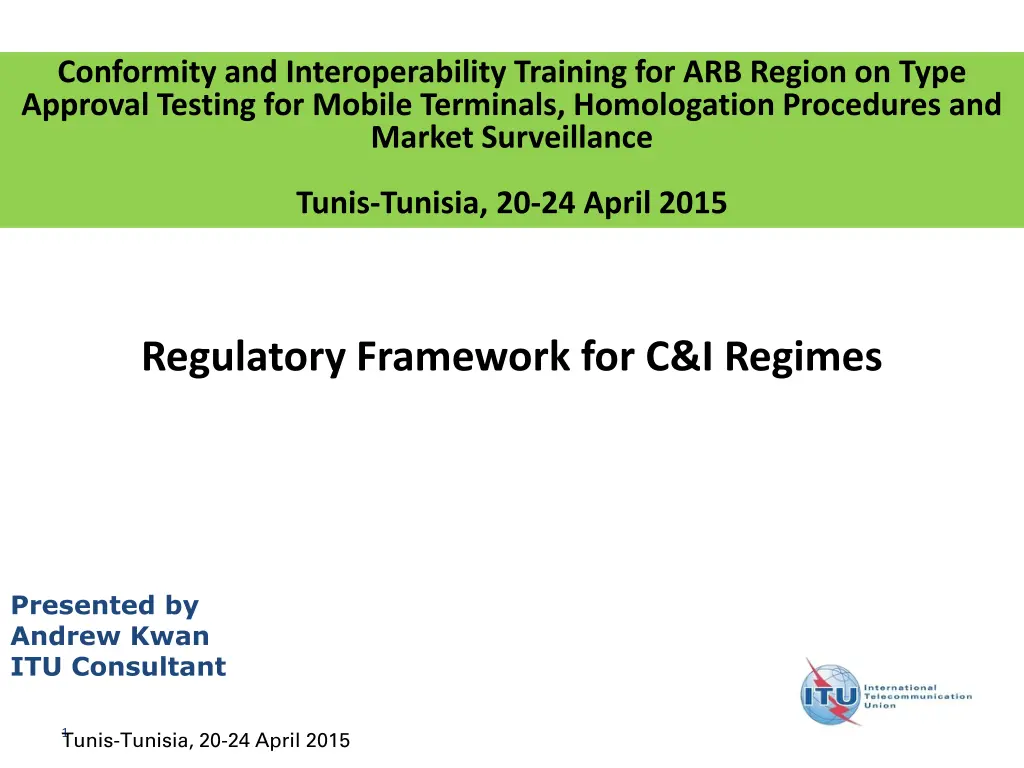 conformity and interoperability training