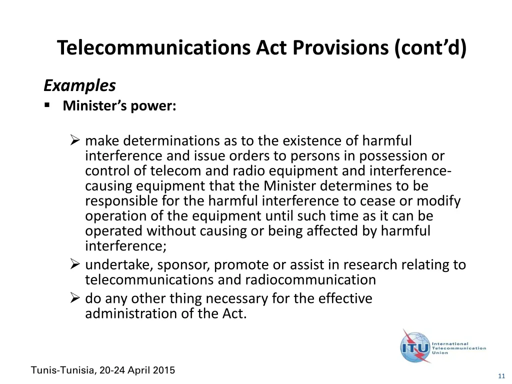telecommunications act provisions cont d 6