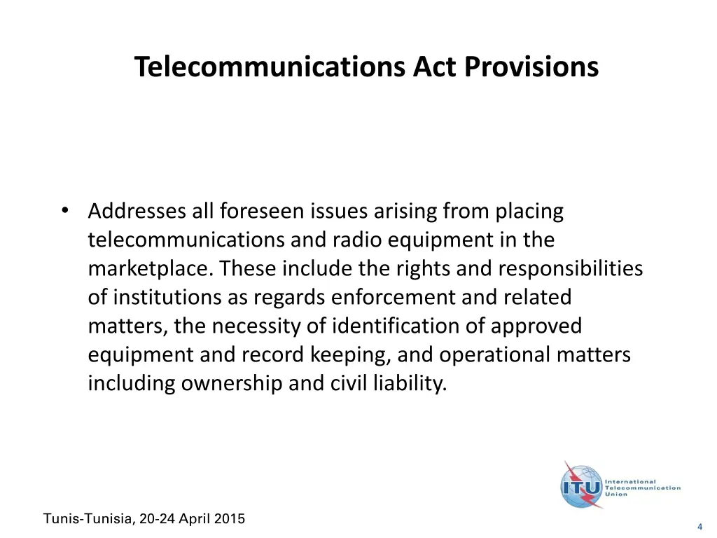 telecommunications act provisions