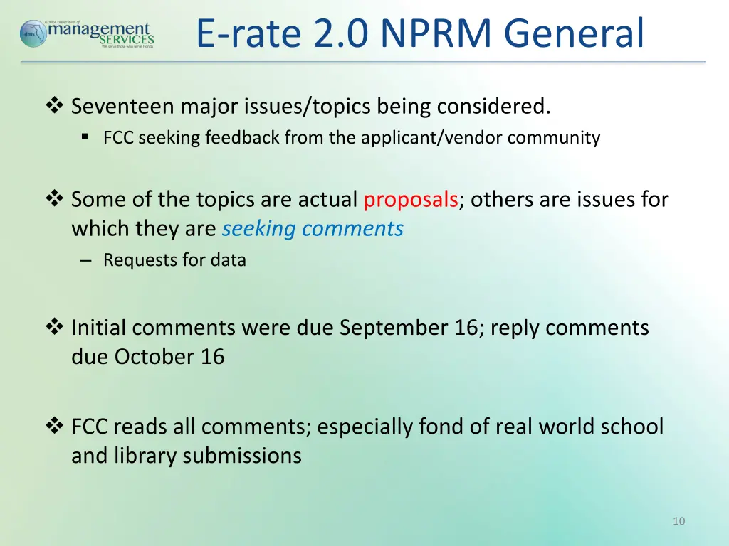 e rate 2 0 nprm general