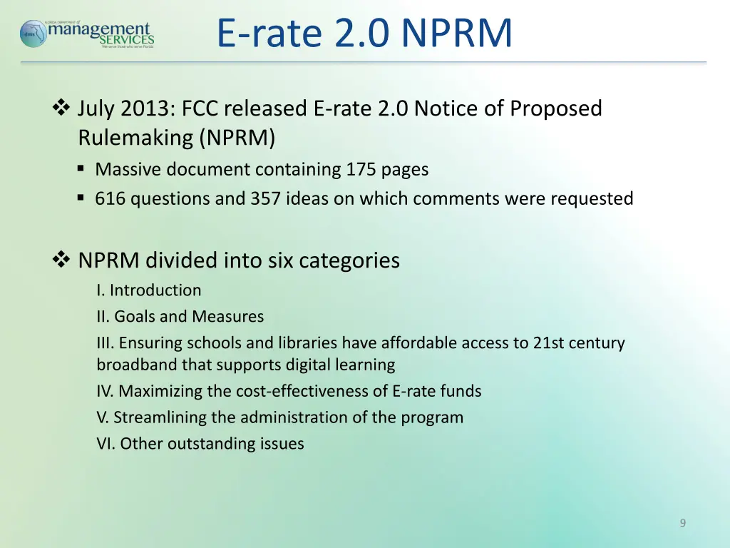 e rate 2 0 nprm