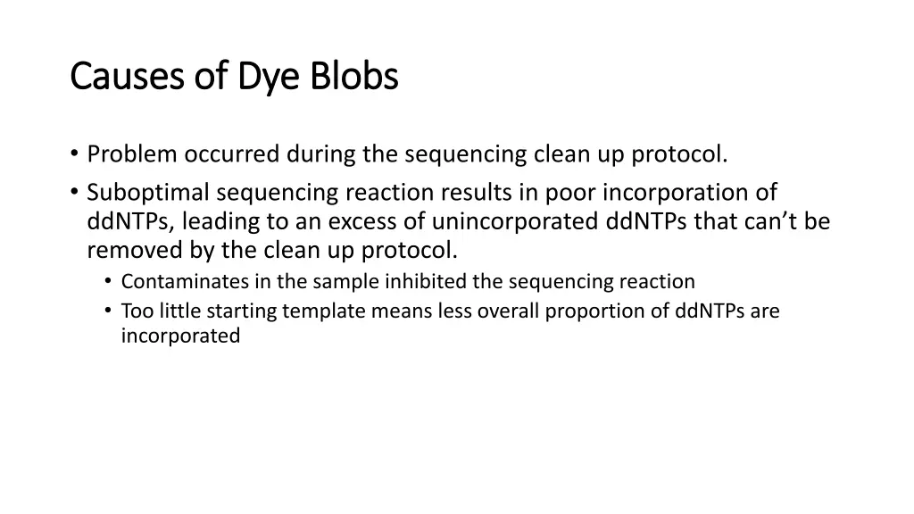 causes of dye blobs causes of dye blobs