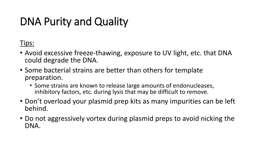 dna purity and quality dna purity and quality 1