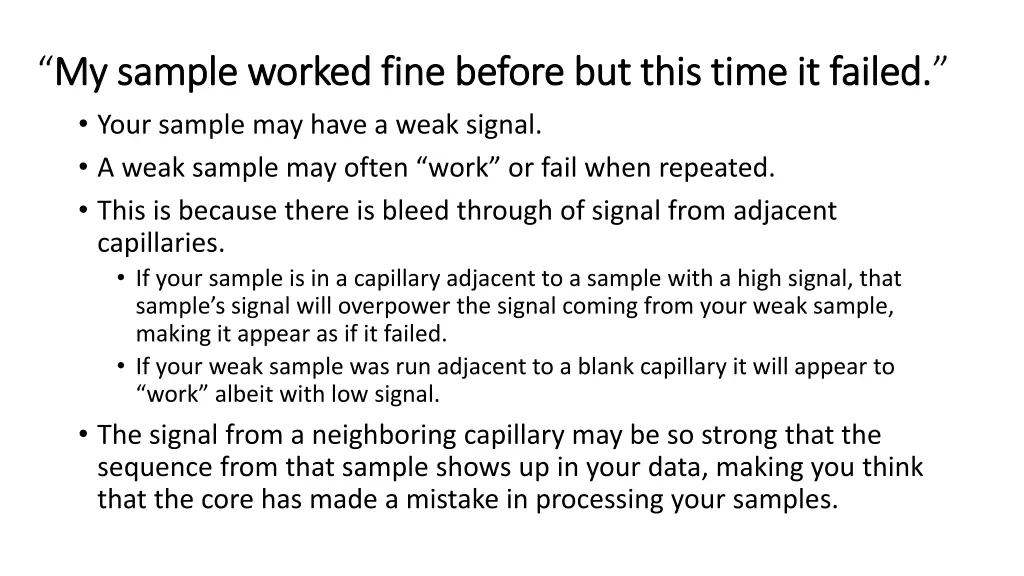 my sample worked fine before but this time