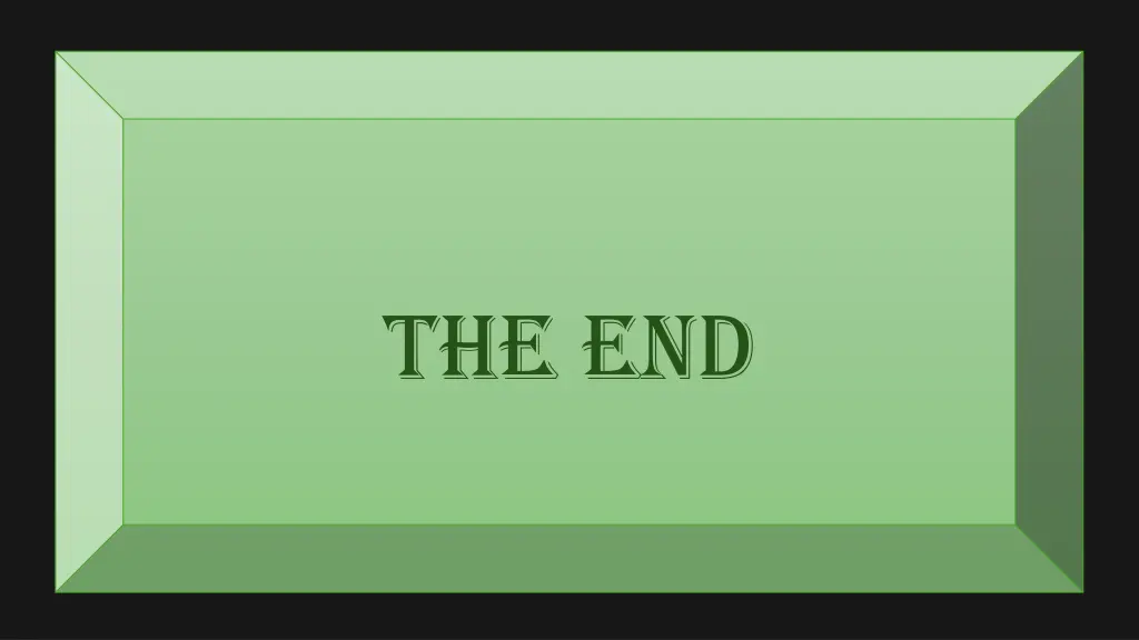 the end