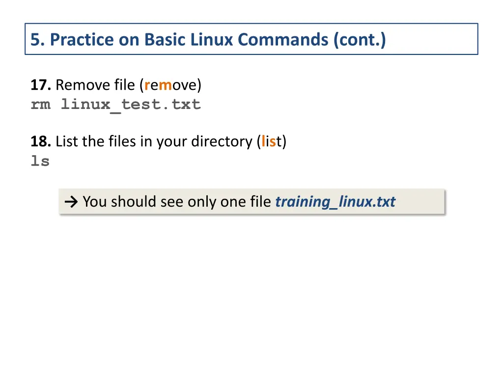 5 practice on basic linux commands cont 2