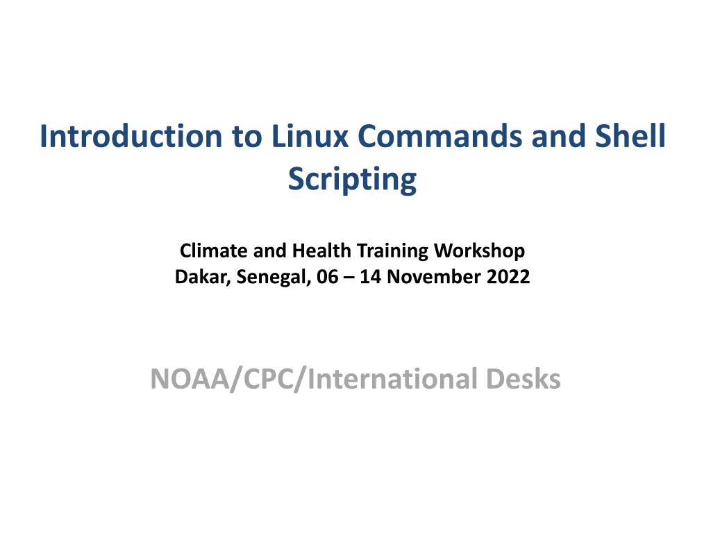 introduction to linux commands and shell scripting