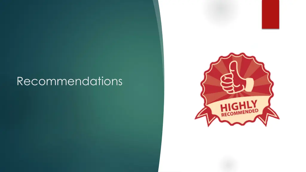 recommendations