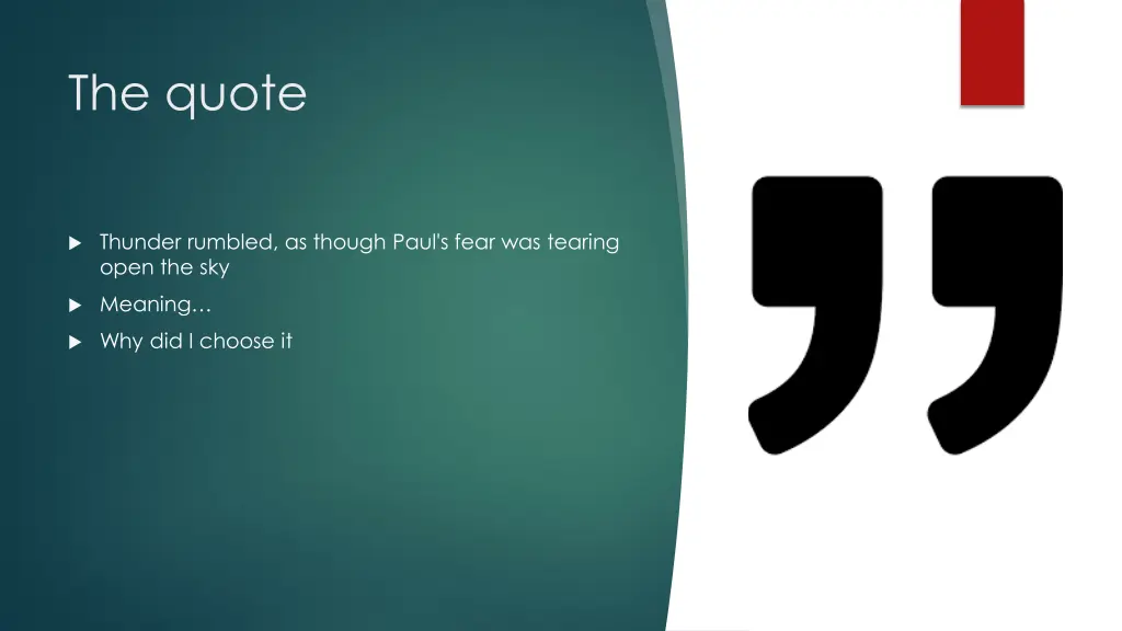 the quote