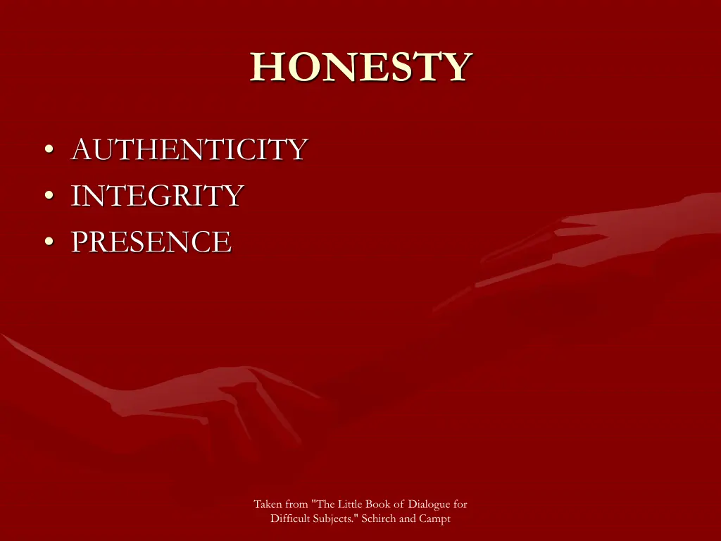 honesty