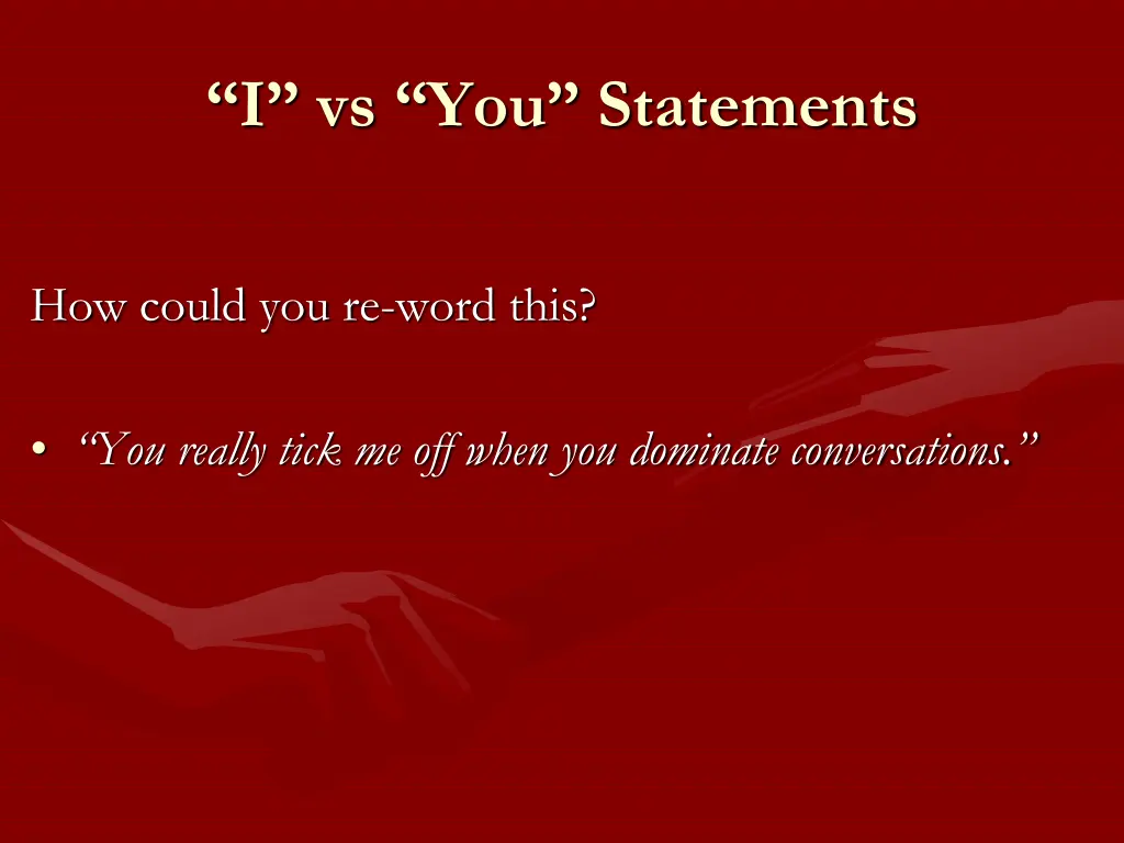 i vs you statements 2