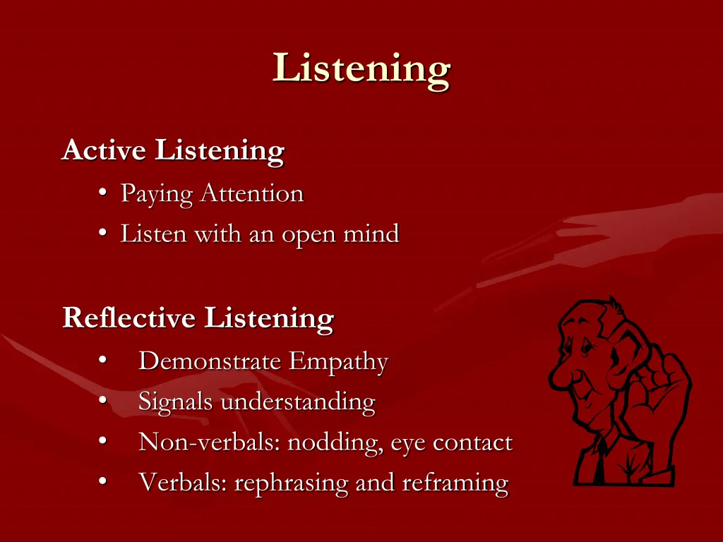 listening