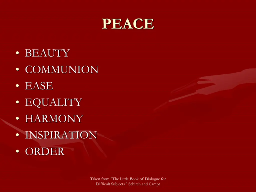 peace