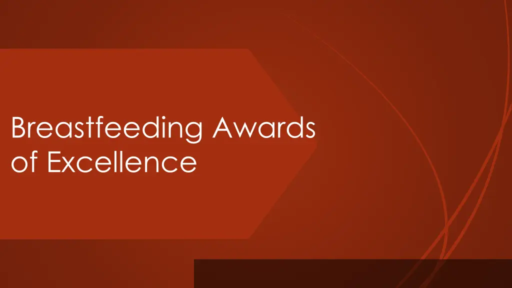 breastfeeding awards of excellence