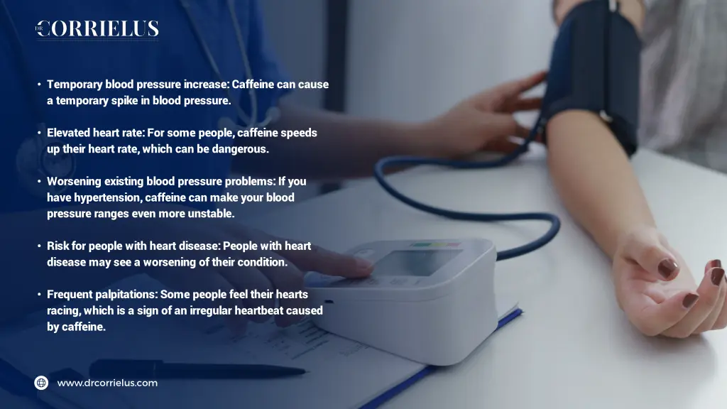 temporary blood pressure increase caffeine