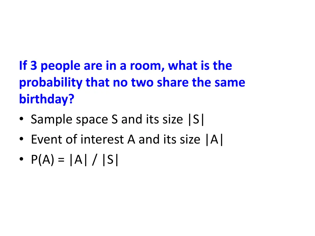 if 3 people are in a room what is the probability