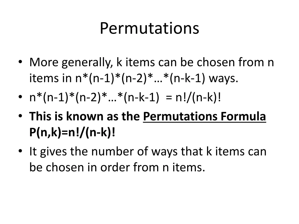 permutations