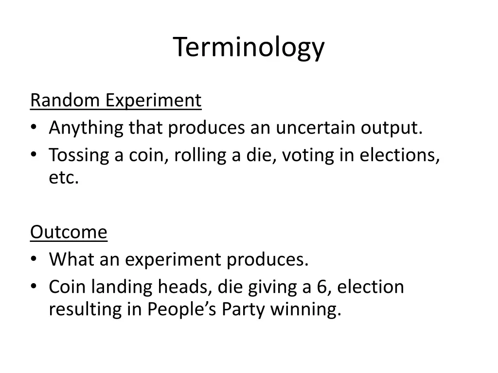 terminology