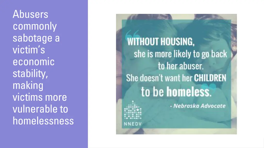 abusers commonly sabotage a victim s economic