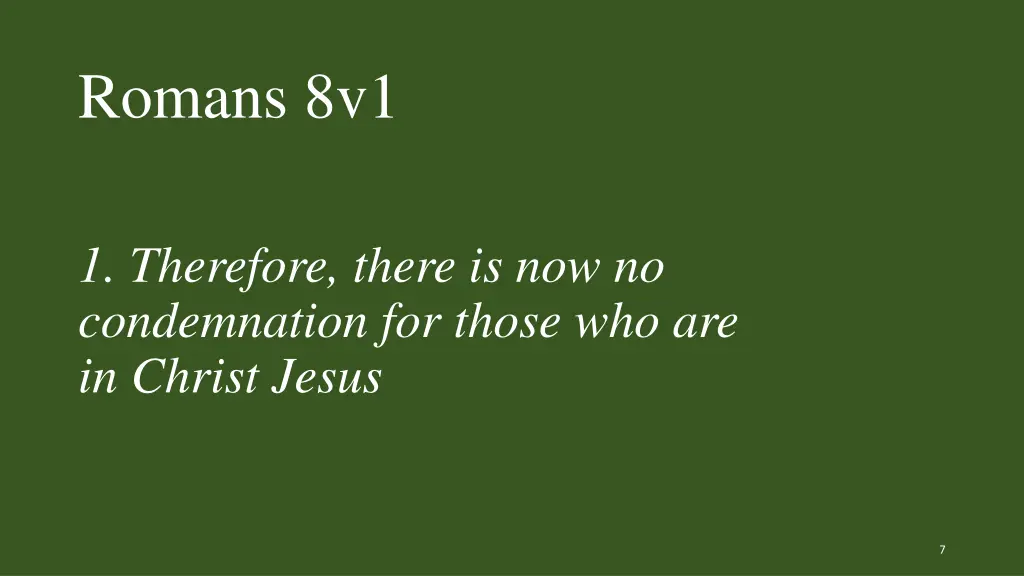 romans 8v1 1