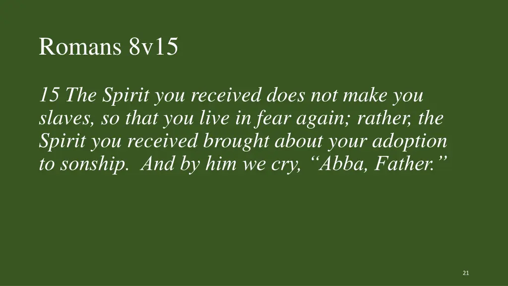romans 8v15 1