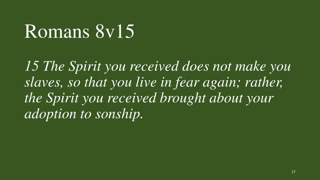 romans 8v15