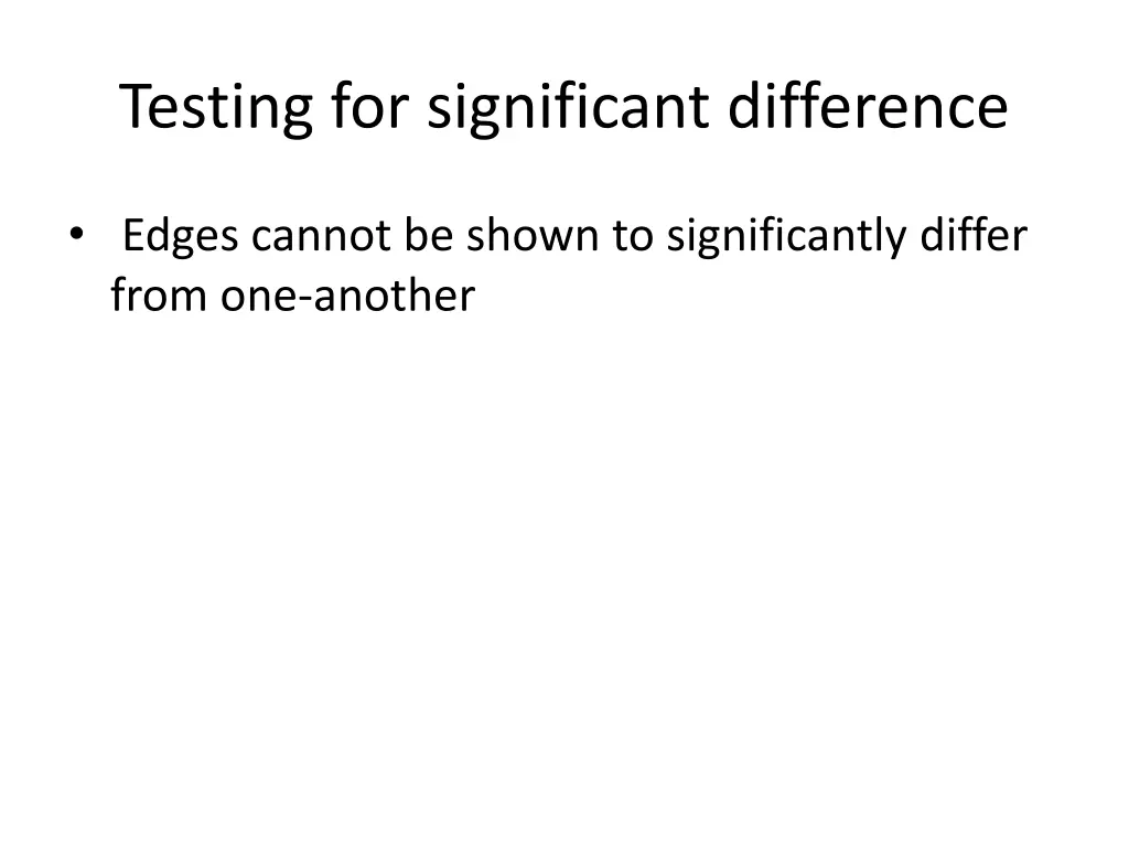 testing for significant difference