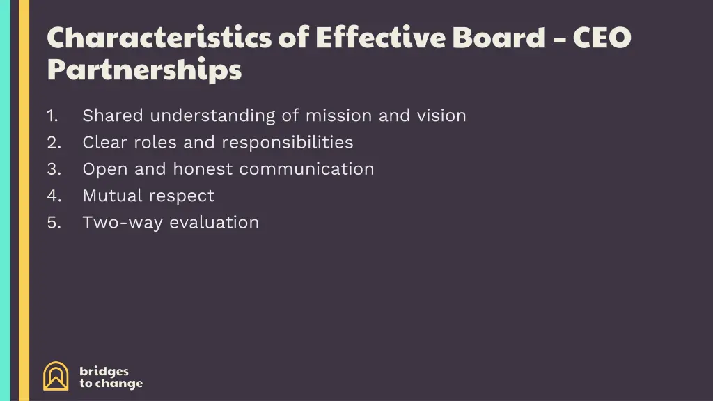 characteristics of effective board