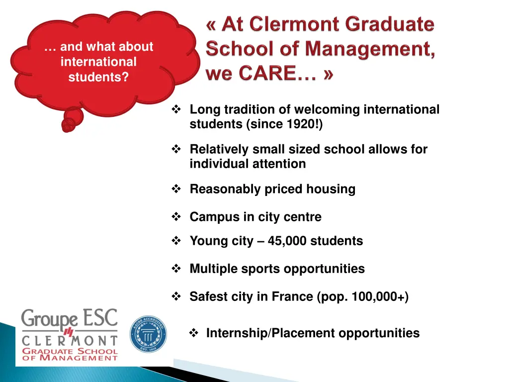 and what about international students