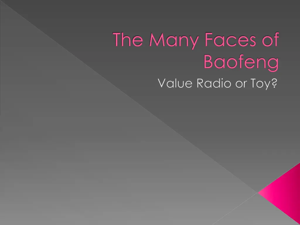 the many faces of