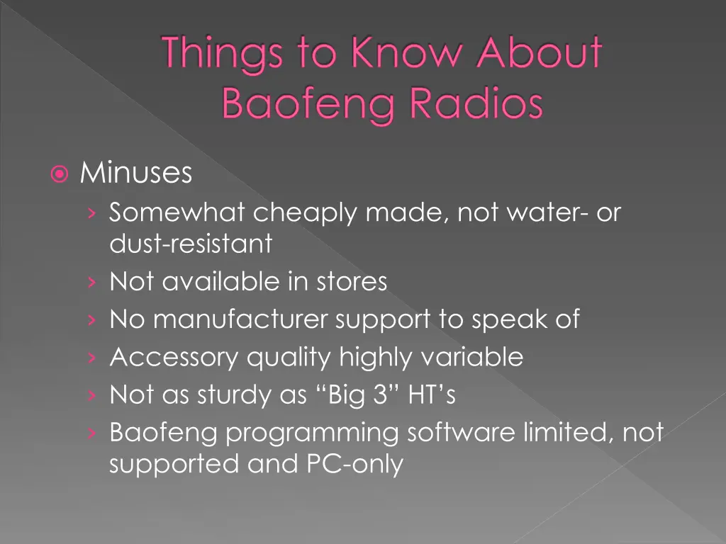 things to know about baofeng radios 1