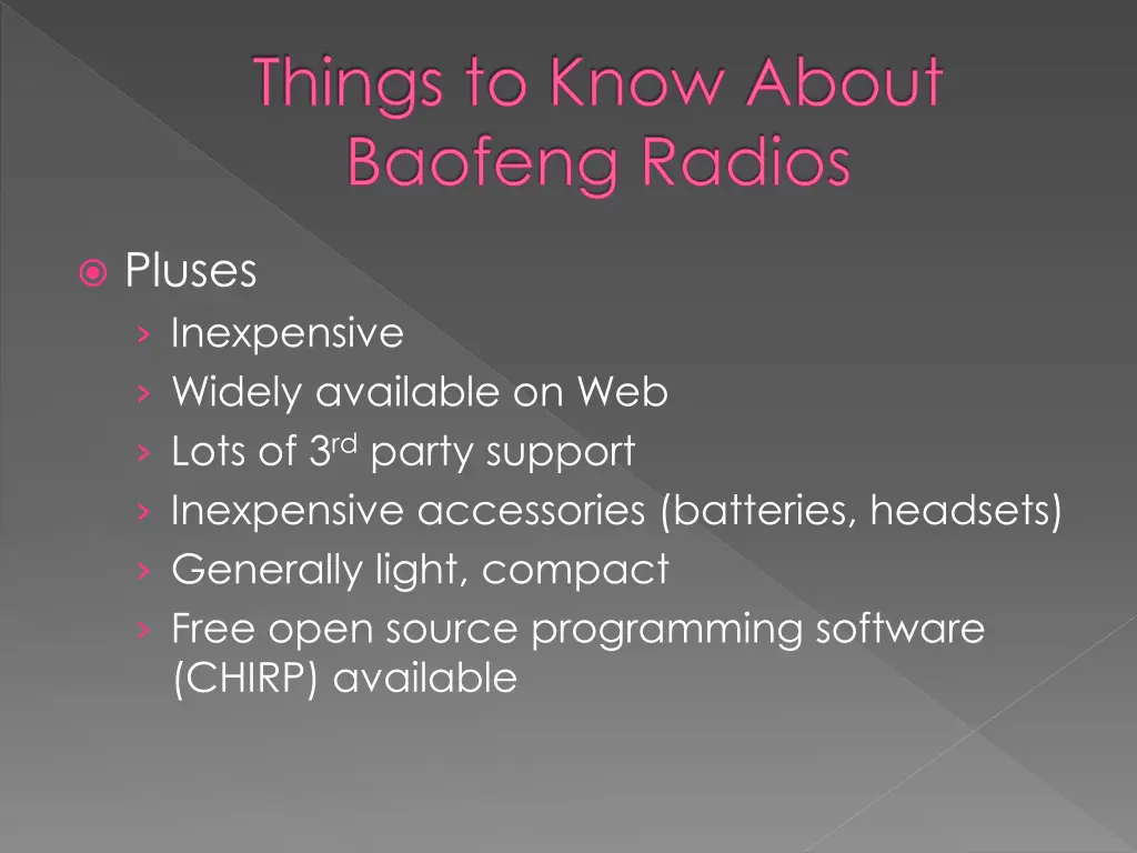 things to know about baofeng radios
