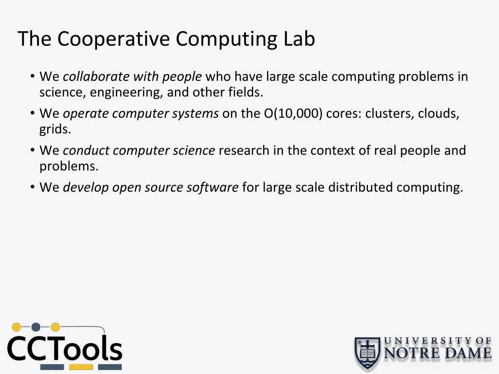 the cooperative computing lab