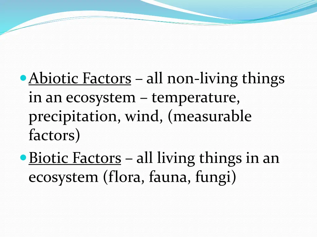 abiotic factors all non living things