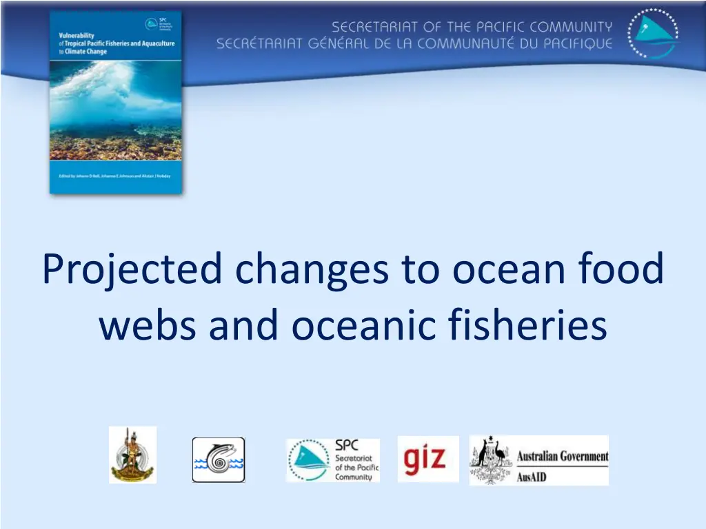 projected changes to ocean food webs and oceanic