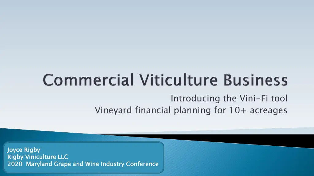 introducing the vini fi tool